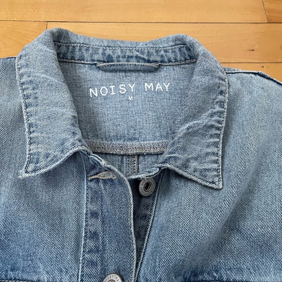 NOISY MAY - Reversed Style Denim Jacket - Picture 7 of 7